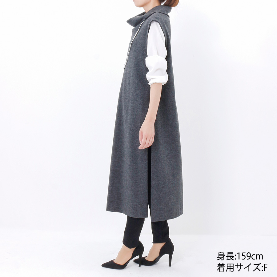 サイドスリットワンピース(Fサイズ / グレー / chousonnette(シューソネット))
