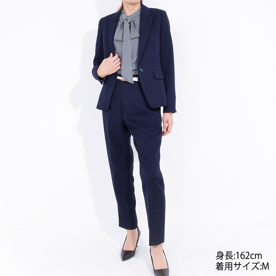 テーラードジャケットパンツスーツ(Mサイズ / ネイビー / WHITE JOOLA(ホワイトジョーラ))
