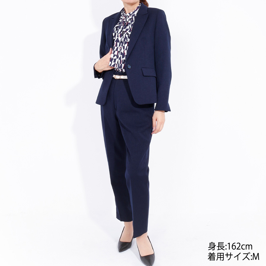 テーラードジャケットパンツスーツ(Mサイズ / ネイビー / WHITE JOOLA(ホワイトジョーラ))